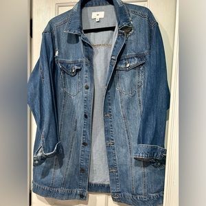 Super Oversized BP jean jacket. Worn once. Size small
